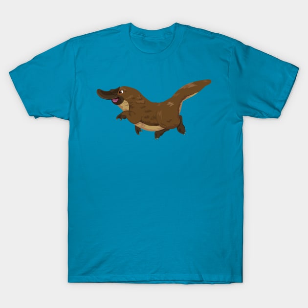 Cartoon Platypus T-Shirt by cartoonowl